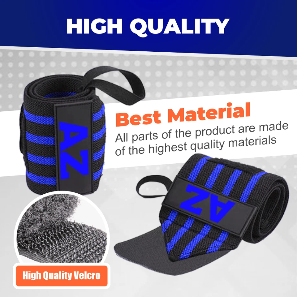 Weight Lifting Straps Gym Wrist Support Weight Training Anti-Slip Strap Bench - Image 4 of 4