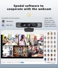 4k/1080p Webcam Streaming with Microphone for Desktop Computer Software USB LOT