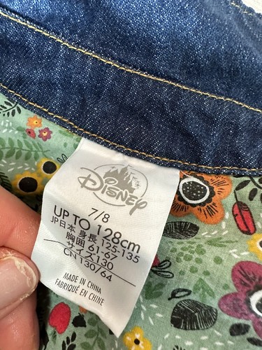 Disney Store Snow White Animators' Girls Denim Jean Jacket Coat 7/8 - Picture 8 of 8