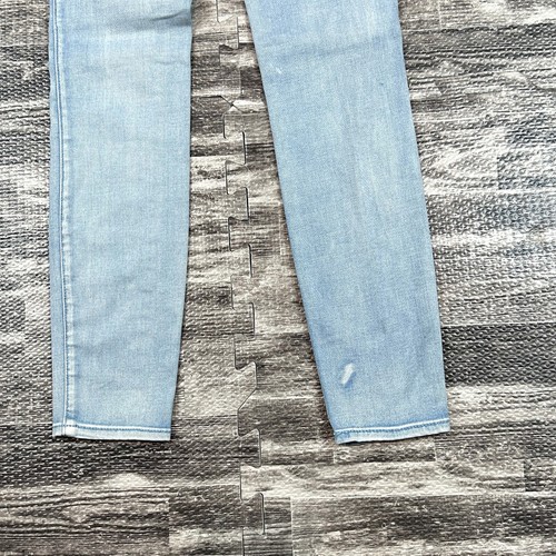 Abercrombie & Fitch Womens Jeans sz 2S / 26 Light Wash Mid Rise Legging Jeggings - Picture 6 of 10