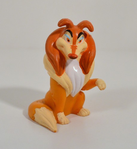 1989 Flo Girl Collie Dog 3" PVC Figure Wendy's All Dogs Go To Heaven Don Bluth - Picture 1 of 4