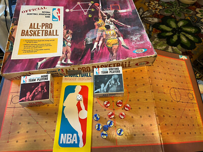 Vintage Official NBA All Pro Basketball Board Game, Ideal