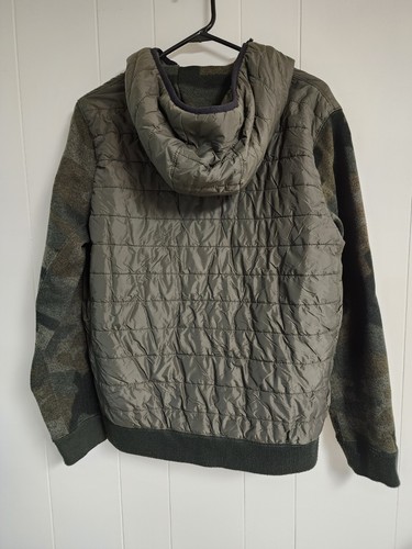 Abercrombie Mens Camo Sport Quilted/Fleece Sleeve Jacket Size Med Hooded - Picture 3 of 6