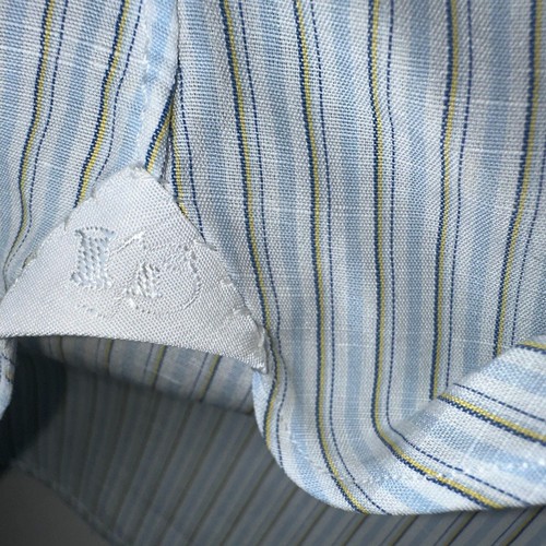 Camisa de Lino de Lujo Orazio Luciano, Ajustada Talla M 15,5 / 39 La Vera ed. Made in Italy - Imagen 11 de 14