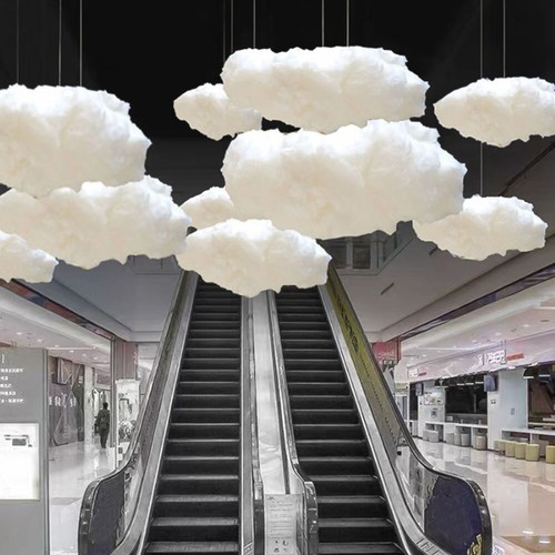 1x Artificial 3D Hada Blanco Nubes Falsas Algodón Boda Fiesta Escenario Decoración Prop - Imagen 8 de 12