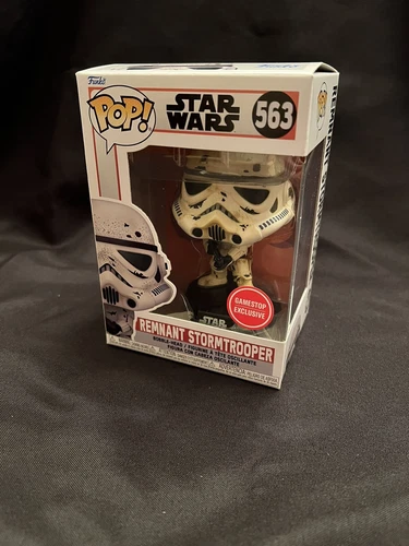 Funko Pop Star Wars Mandalorian REMNANT STORMTROOPER 563 GameStop Exclusive NEW