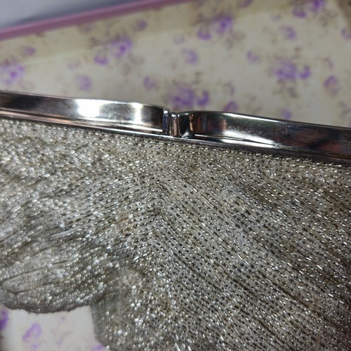 Pochette vintage Walborg avorio perline madreperla intarsiata made in Japan con scatola (A4) - Foto 12 di 22