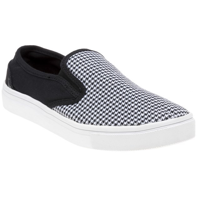 Neu DAMEN SUPERDRY black white CORE SLIP ON STOFF SNEAKER SLIPPER Neu DAMEN SUPERDRY black white CORE SLIP ON STOFF SNEAKER SLIPPER
