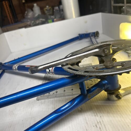 TELAIO bici da corsa vintage anni 70 PEUGEOT Blue Cadre Allege - Foto 16 di 24