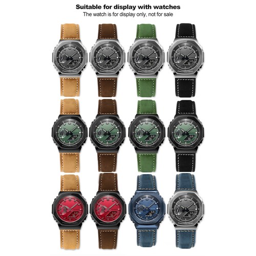 Leather Watch Band Fit For Casioak GM2100 GA2100 DW5600 GW-B5600 GM110 - Picture 2 of 28