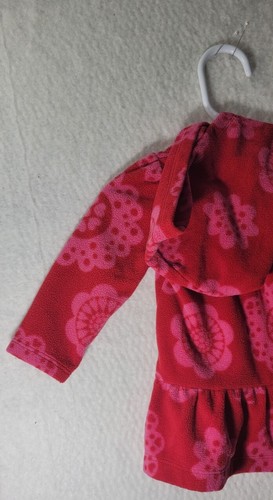 Sudadera con Capucha Carter's Baby - 9 Meses - Rosa Floral/Rojo - Imagen 5 de 7