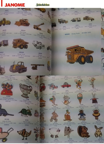 Genuine Stitchitize 3000 Embroidery Design Collection CD & Book All Janome - Picture 7 of 10