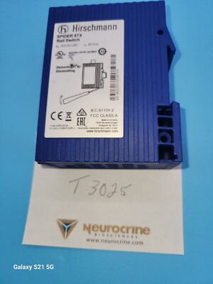 LOT OF 3 Hirschmann Spider 8TX Rail Switch