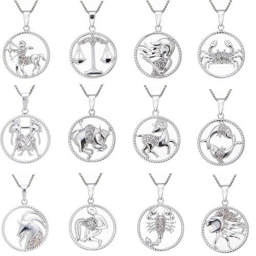 Sterling Silver Zodiac Pendant 