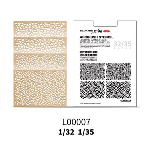 1/72 1/48 1/32 1/35DIY Model Aging Camouflage Leakage Spray Stencil Template set - Picture 16 of 20