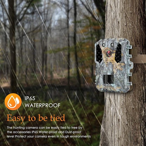 Trail Camera 20MP 1080P，Free 32G Micro SD Card and 4AA Batteries,120°Wide-Angle - Picture 5 of 8