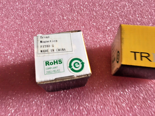 4pc TRIAD FIXED INDUCTOR MODEL FIT80-6 38.07UH 9.7A 17MOHM - Picture 4 of 7