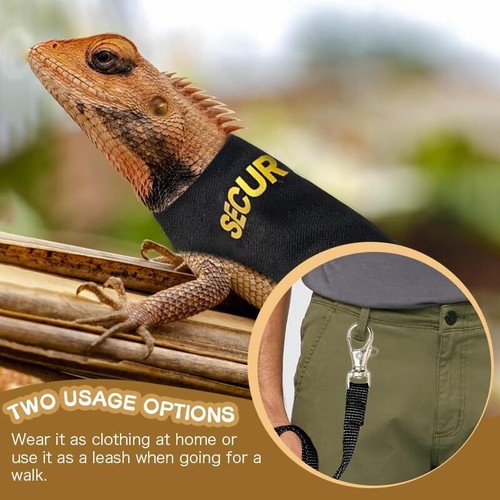 Bearded Dragon Leash and Harness Set, Adjustable Lizard Reptile Leashes Bearded - Picture 2 of 11