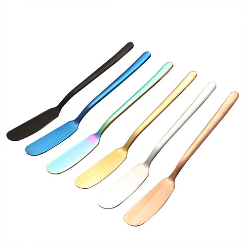 304 Steel Handle Scraper Tableware Butter Knife Western Korean Style Cream - Picture 3 of 15