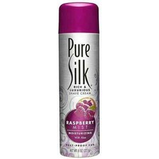 Pure Silk Moisturizing Shave Cream For Women Raspberry Mist 8 oz