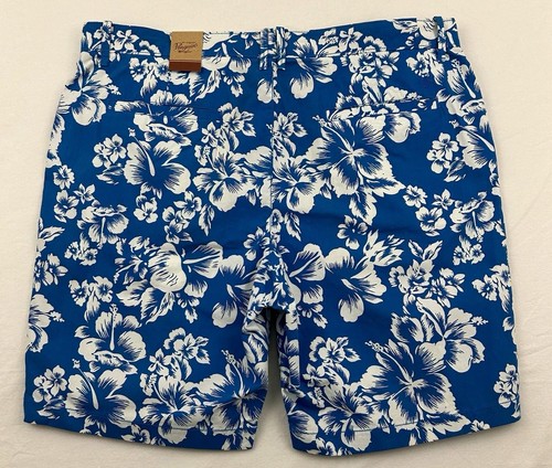 Penguin Mens Hawaiian Floral Board Shorts Size 38 Blue NWT - Picture 4 of 10