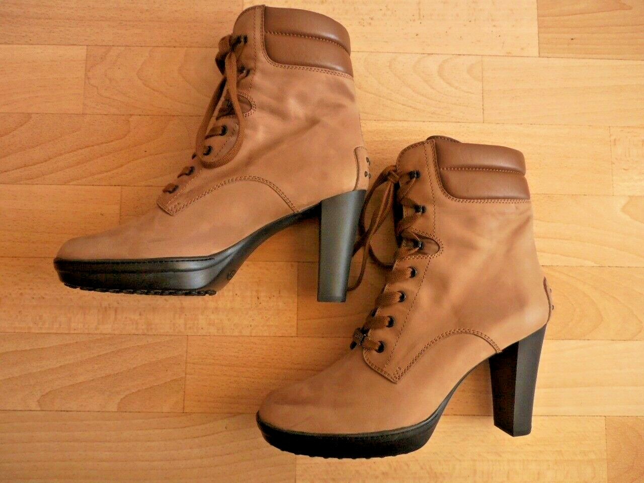 Tod's tods botín botas 41 (7,5) cuero genuino nuevo, np Tod's tods botín botas 41 (7,5) cuero genuino nuevo, np