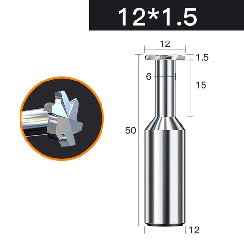 T-slot Milling Cutter Solid Carbide Metalworking Cutter Tool End Mill 30 Degree - Picture 56 of 72