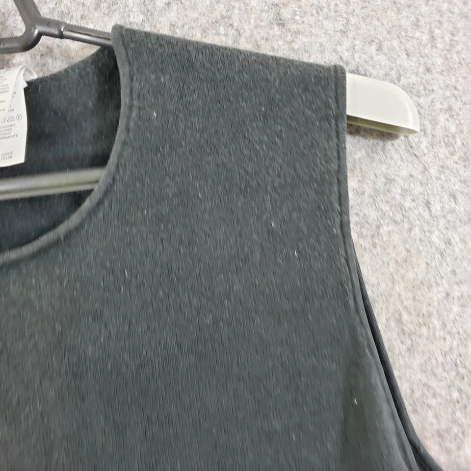 Liz Claiborne Top Womens Extra Large Black Stretch Knit Sleeveless Tank Shell - Image 2 of 4