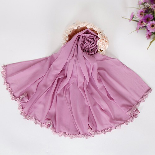 Muslim Islamic Women Long Hijab Headscarf Wrap Shawl Turban Chiffon Scarf Stoles - Picture 45 of 70