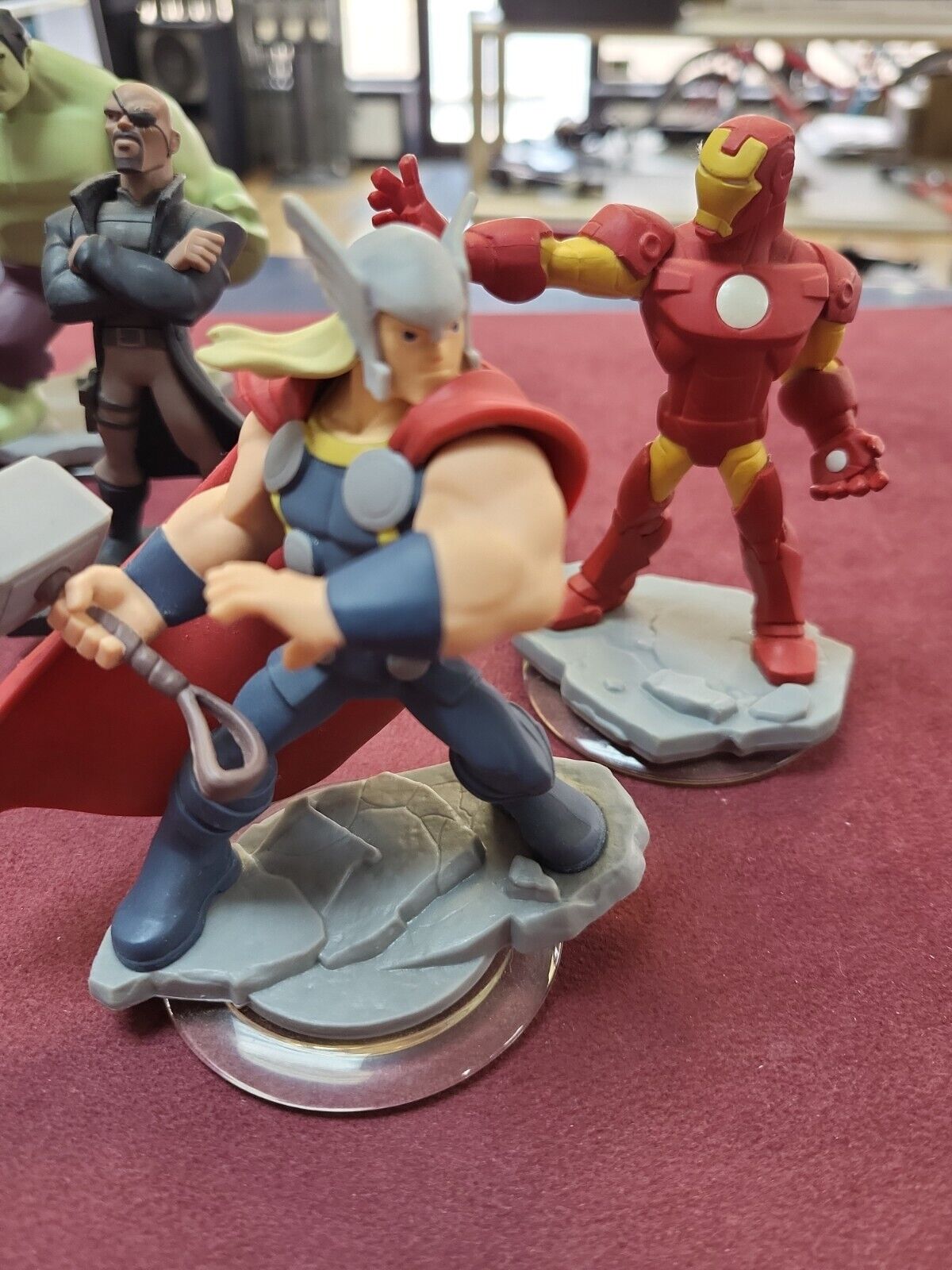 Disney Infinity 2.0 Toy Figure Lot. Venom Thor Iron Man God Of War. See  Descr