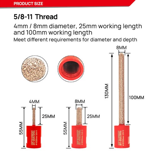 Diamond Mortar Raking Bit Finger Bit Drill Milling For Brick Stone Removal - Picture 2 of 10