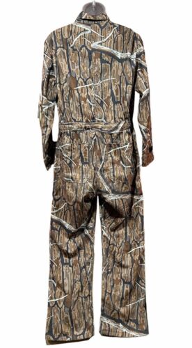 Vintage Cabelas Branch Bark Camo Coveralls Jumpsuit Uninsulted Mens Size M READ - Picture 2 of 16