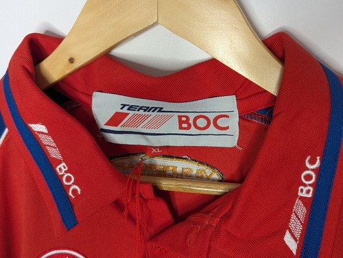 Team BOC Holden Team V8 Supercars Polo Shirt Red Embroidered #8 Mens XL NWT - Picture 6 of 8