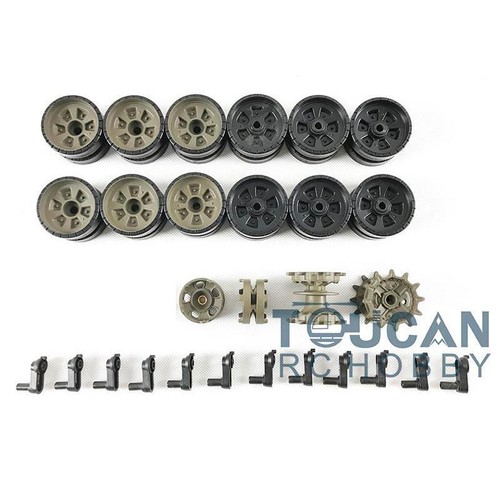 HengLong 1/16 Plastic Tracks Sprocket Idler Road Wheels for RC Tank T90 3938 - Picture 2 of 2