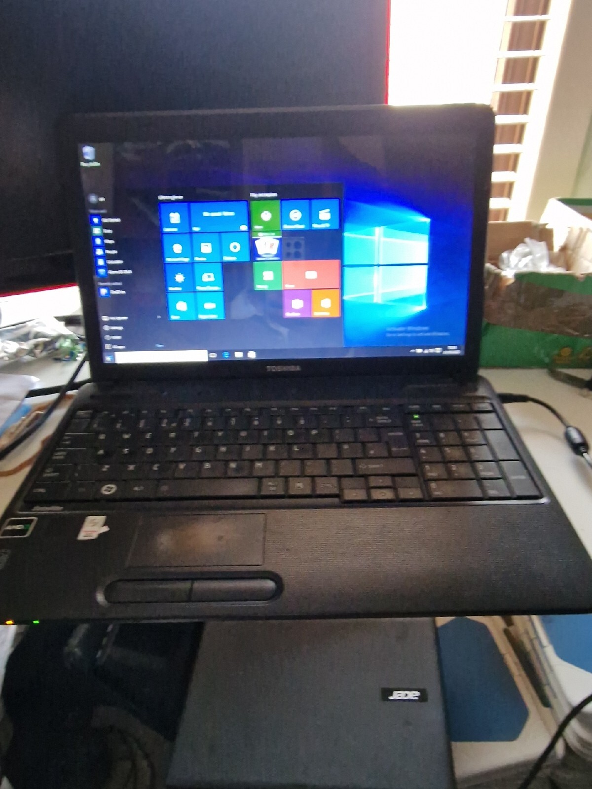 Toshiba satellite pro c650d laptop win 10 500gb hdd 4gb ram webcam - Picture 2 of 7