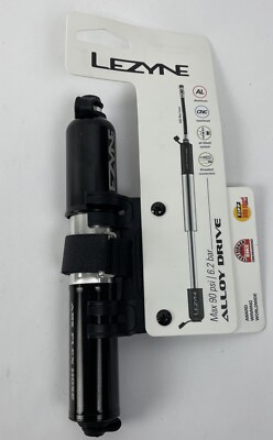 NEW Lezyne Alloy Drive Hand Pump Small/Medium, Black, Red, Gold 1-MP-ALLDR-V2M04
