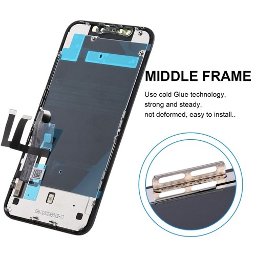 For iPhone 11 LCD Display Touch Screen Digitizer Replacement Assembly Back Plate - Bild 3 von 7
