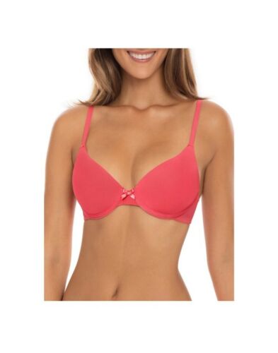 2 Pack Secret Treasures Tailored T-Shirt Bra 38DDD Coral Silk, NWT Discontinued - Picture 3 of 3