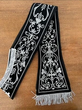 Roman Velvet Black  Stole Vestment