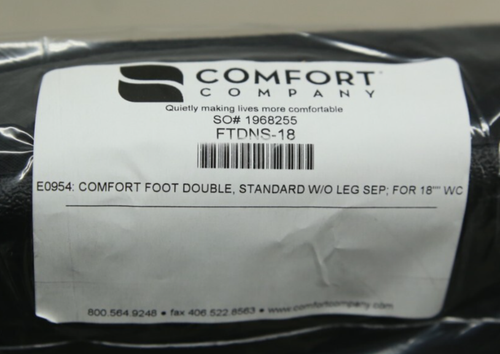 NEW Comfort Company 18" Double Padded Foot Box for Power Chairs - Permobil, More - Picture 5 of 13