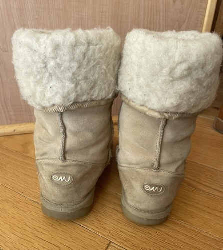 Womens Emu Australia Tan Sheepskin Pull On Ankle Boots Women’s Size US 6 - Picture 3 of 9