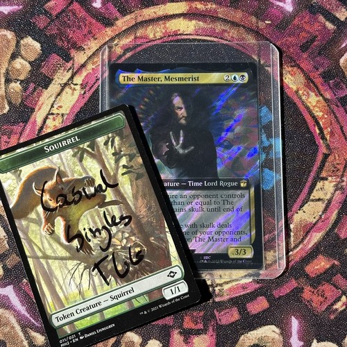 The Master, Mesmerist surge foil extended art MTG single, UB: Doctor Who, 1019 R - Picture 3 of 4