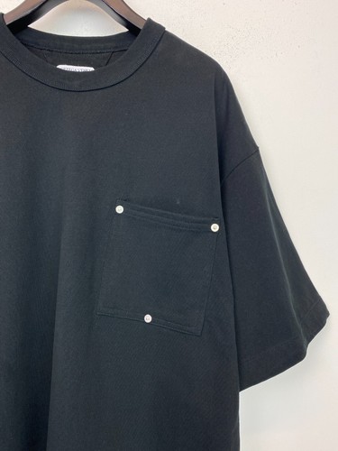 Bottega Veneta Black Plain Oversized Pocket T-Shirt Cotton Made In Italy L - Picture 3 of 10