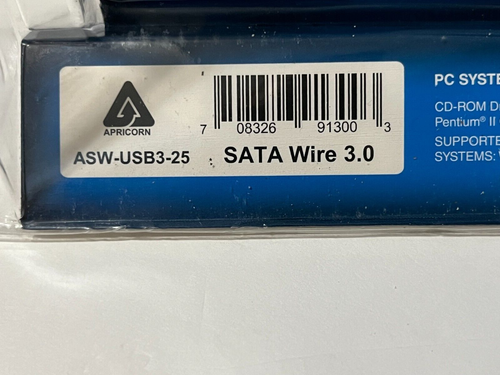 Apricon ASW-USB3-25 SATA Wire 3.0 Hard Drive Upgrade Kit PC & Mac w/CD - Picture 7 of 16