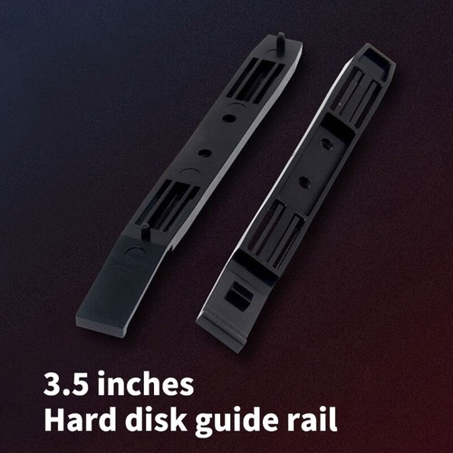 1Pair 3.5"HDD Bracket hdd slide Rails for 3.5 to 5.25 HDD Bracket, Black - Afbeelding 4 van 8