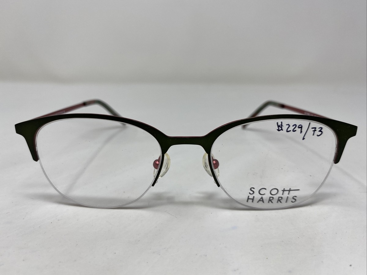 Scott Harris SH-568 Designer Eyeglasses – Burgundy Semi-Rimless Frames with Case SH-568 Eyeglasses - Scott Harris Authorized Retailer  main image 2