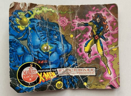 Vintage Marvel Games Beast vs. Phoenix Spaceball #4 von 8 schlechter Zustand Gebrauchsspuren - Bild 1 von 5