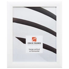Craig Frames Contemporary, 22x28 1 Inch Wide Modern White Picture Frame