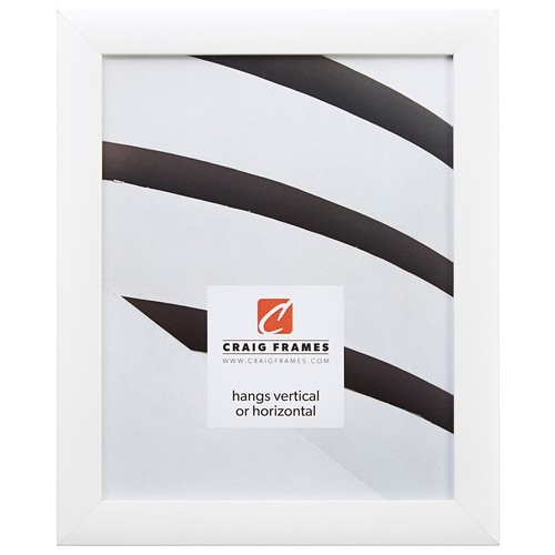 Craig Frames Contemporary, 16x22 1 Inch Wide Modern White Picture Frame - Bild 1 von 7