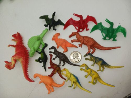 Vintage Hong Kong China Mini Prehistoric Animals Dinosaur Figure 100 pc BIG LOT - Picture 11 of 13